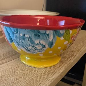 The pioneer woman multicolor soup/ice cream bowl